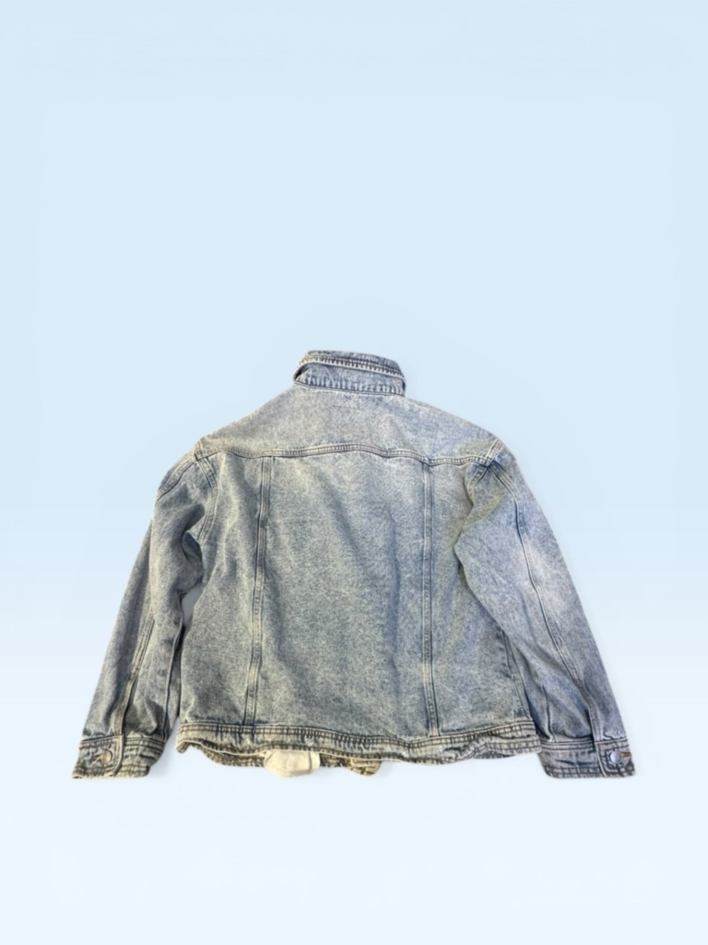 Denim Washed Jacket A Initial 23ptp - Picture 6 of 6